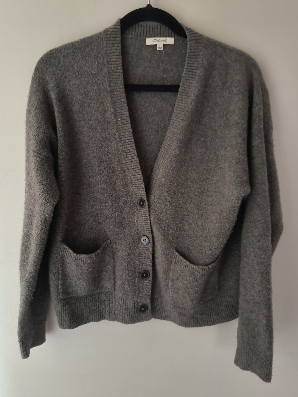 Madewell Grey Cardigan Sweater Size Small